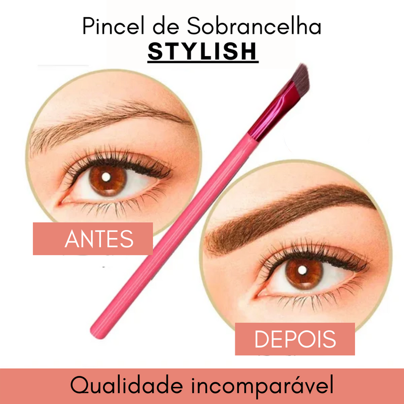 Pincel de Maquiagem STYLISH - Chega de Sobrancelhas Finas e Ralas!